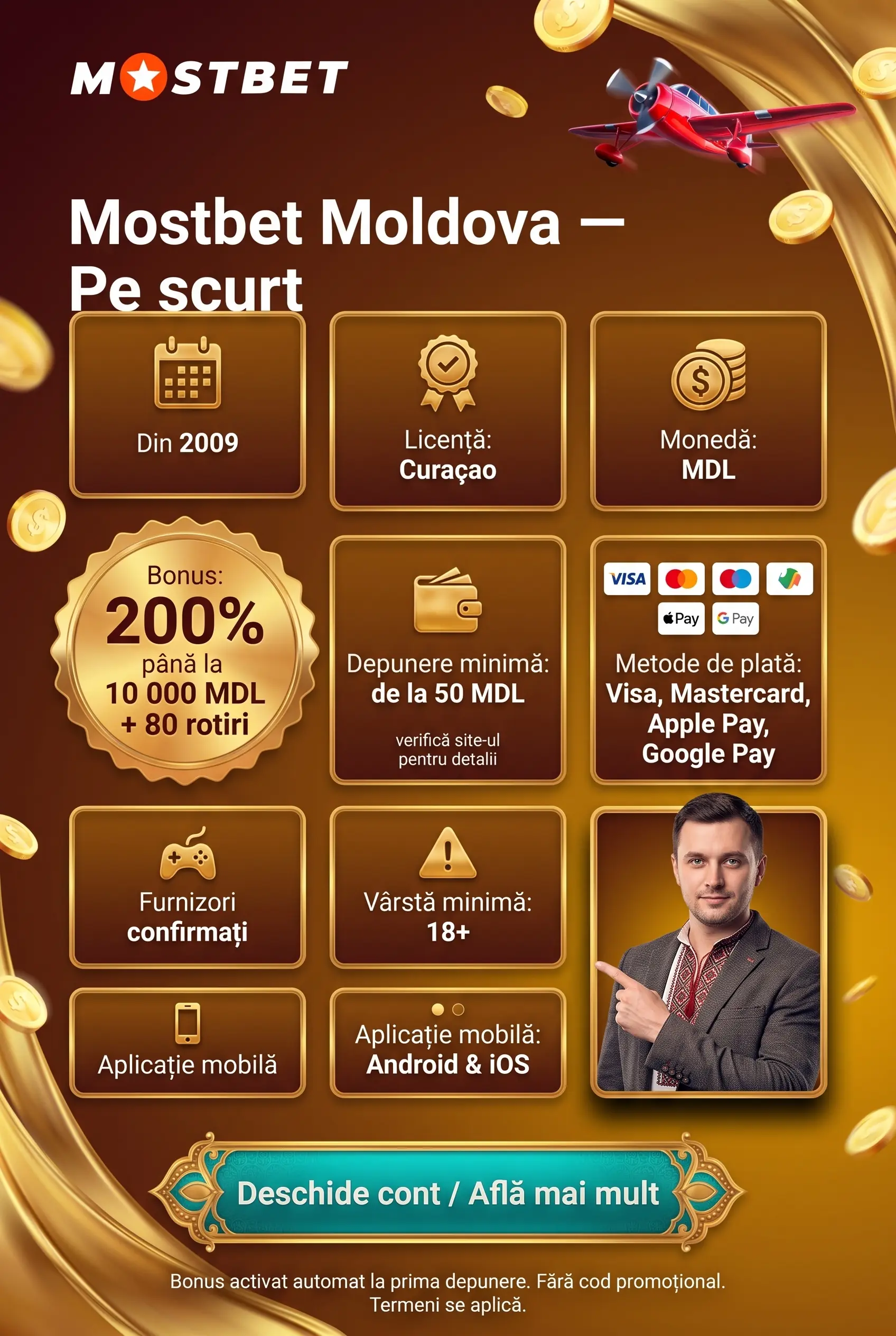 Mostbet Moldova pe scurt