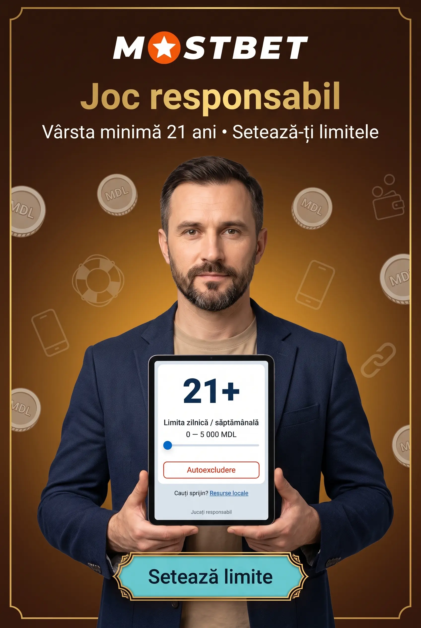 Joc responsabil la Mostbet Cazino